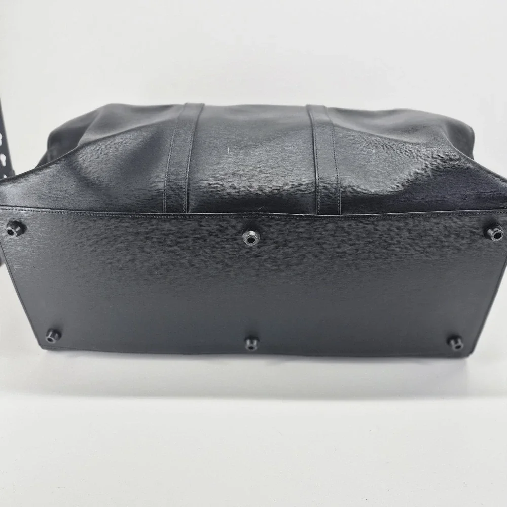 Montblanc Black Leather Duffel Bag